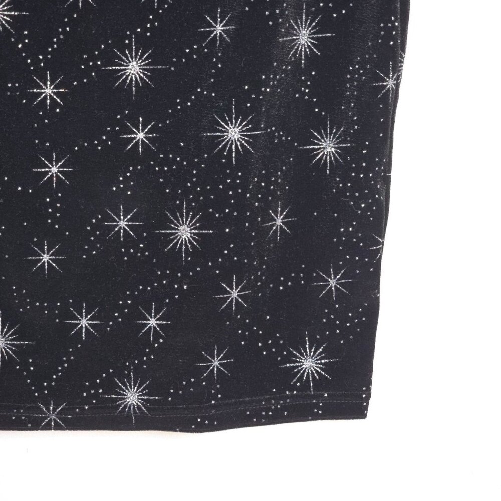 Superdown Stevie Sweetheart Mini Dress in Black Starburst Metallic, S, NWOT - Picture 4 of 5